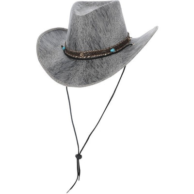 Superdrug Smiffys Grey Western Distressed Cowboy Hat- Buy online at McGrocer