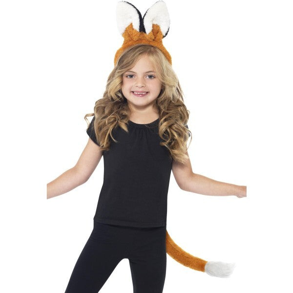 Smiffys fox kit brown headband and tail, UK version