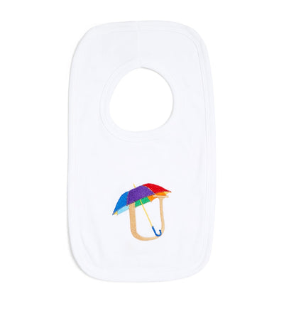 Harrods Paint My Dreams Cotton 'U' Monogram Bib- Buy online at McGrocer