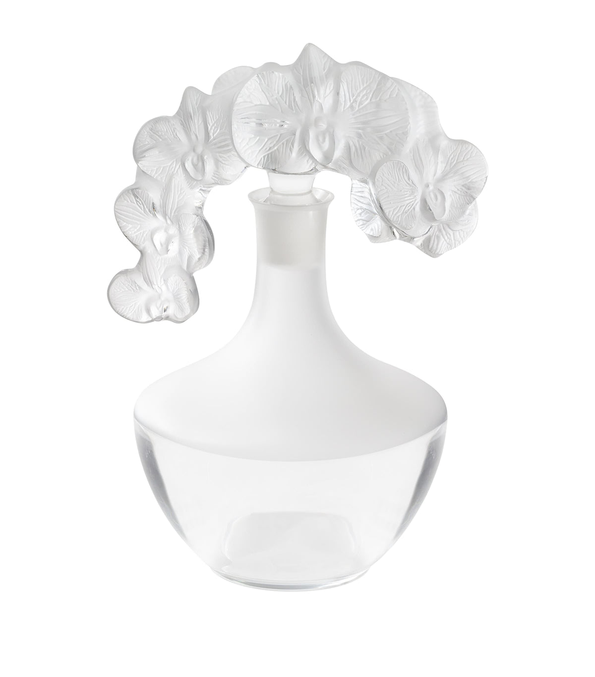 Lalique La Orchid crystal decanter 1.5L, UK version