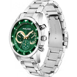 Police green men's driver watch model PEWJK2014301 (British brand)