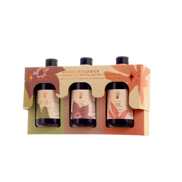 Wanderflower Revival gift set 300ml trio - British product