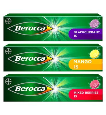 Berocca Mixed Flavours Bundle: 3 x 15 Tablets General Health & Remedies Boots   