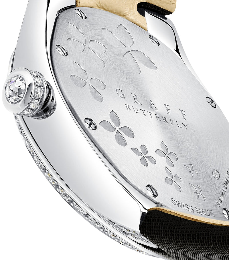 Graff Platinum Diamond Butterfly Watch 28mm, imported from the UK