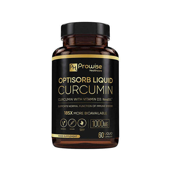 Prowise Optisorb Liquid Curcumin with Vitamin D - 60 Liqcaps