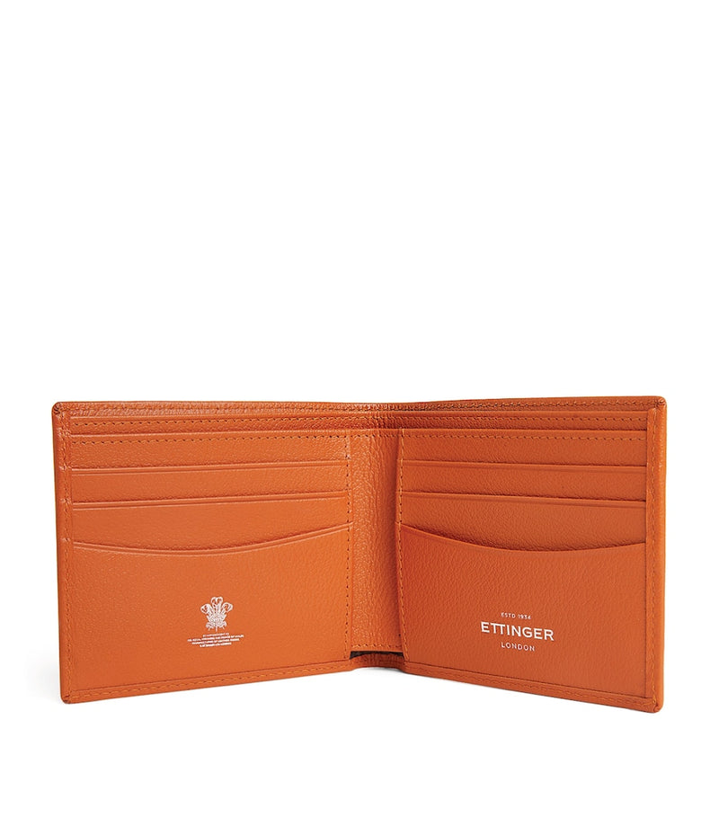 Ettinger Capra bifold wallet with Art Deco curves, UK version