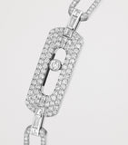 Messika Move Link diamond bracelet 14-18cm chain (British brand)
