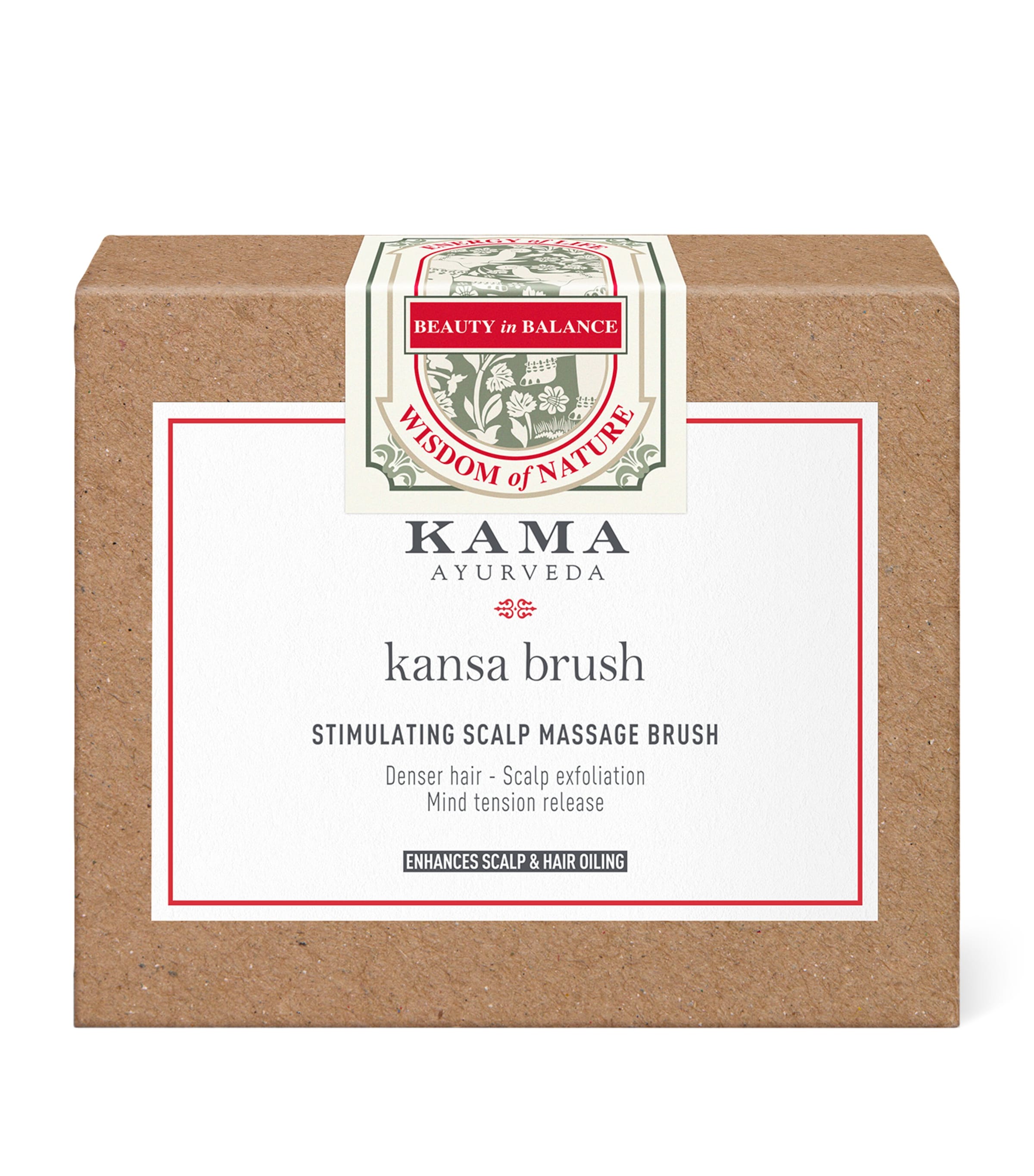 KAMA AYURVEDA Kansa Scalp Brush, UK version