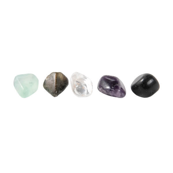 Myga Aura wellbeing stones pouch with ethically sourced crystals - British product