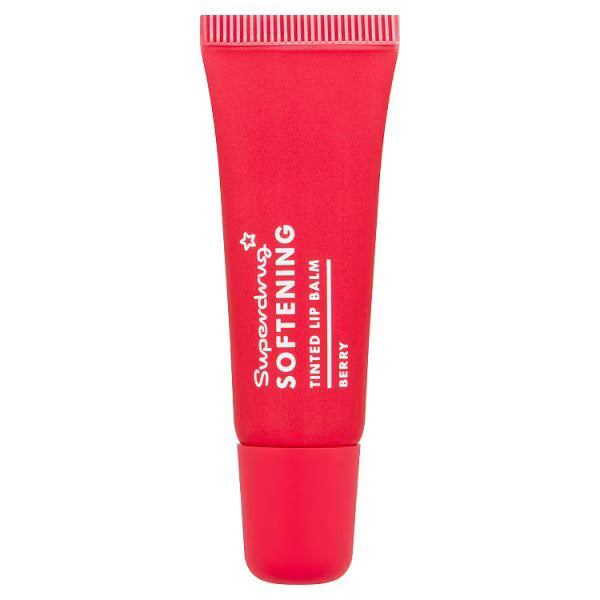 Superdrug tinted lip balm berry shade moisturising tube (British brand)
