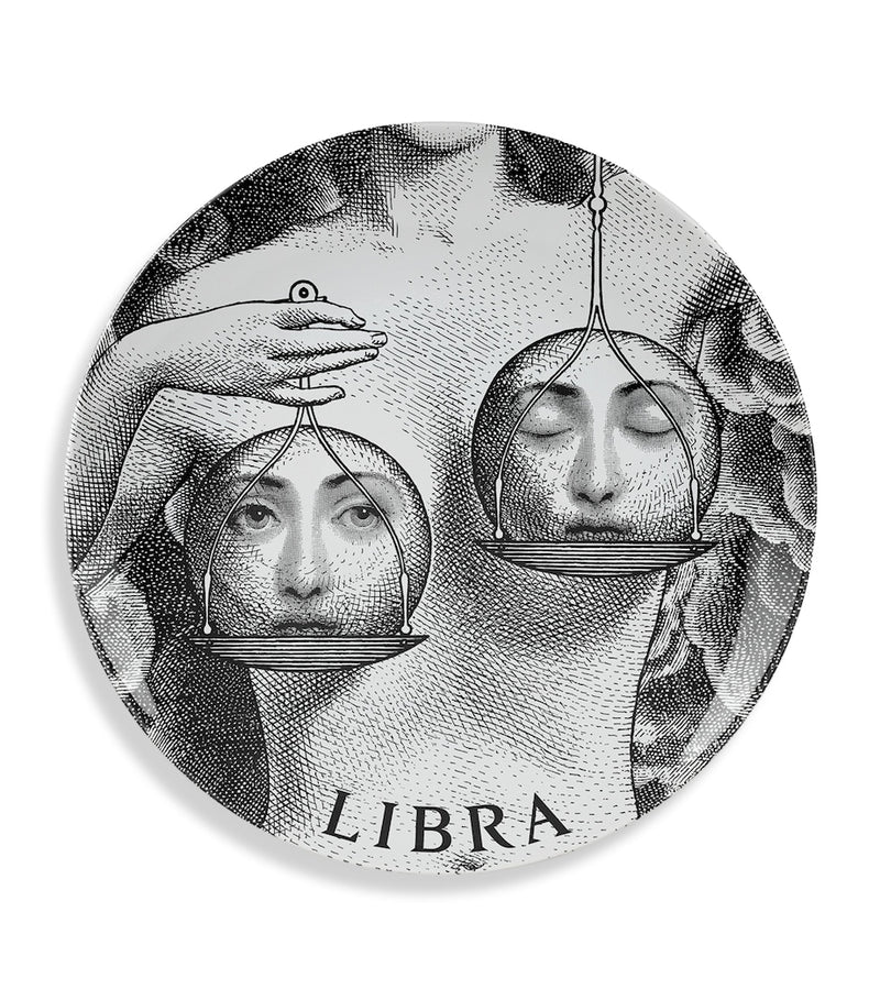 Fornasetti Zodiaco wall plate 26cm, imported from the UK