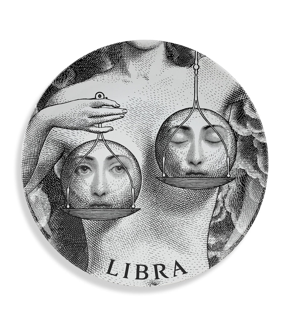 Fornasetti Zodiaco wall plate 26cm, imported from the UK