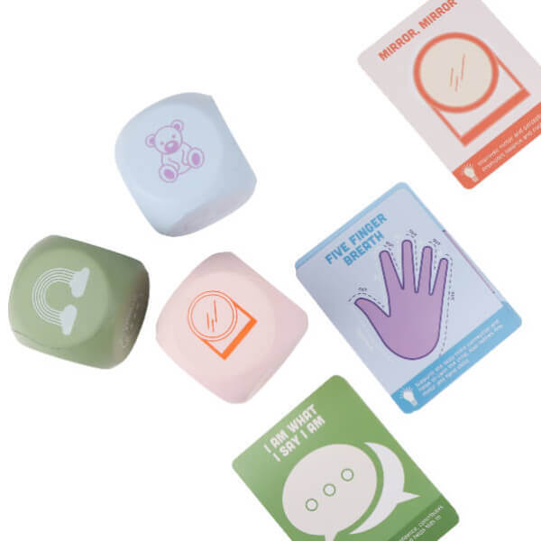 Myga kids mindful dice and card set, UK version