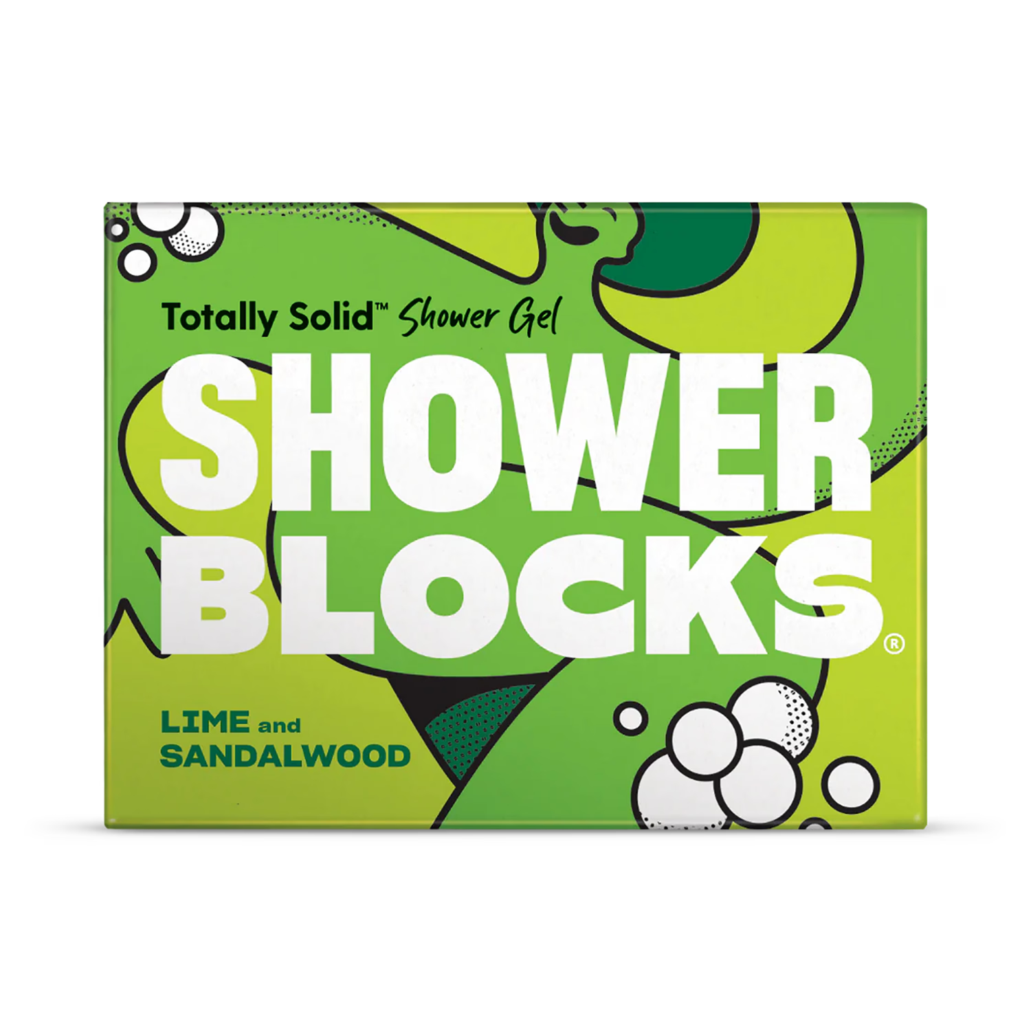 Lime and sandalwood solid shower gel bar, UK version