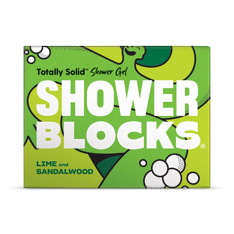 Lime and sandalwood solid shower gel bar, UK version