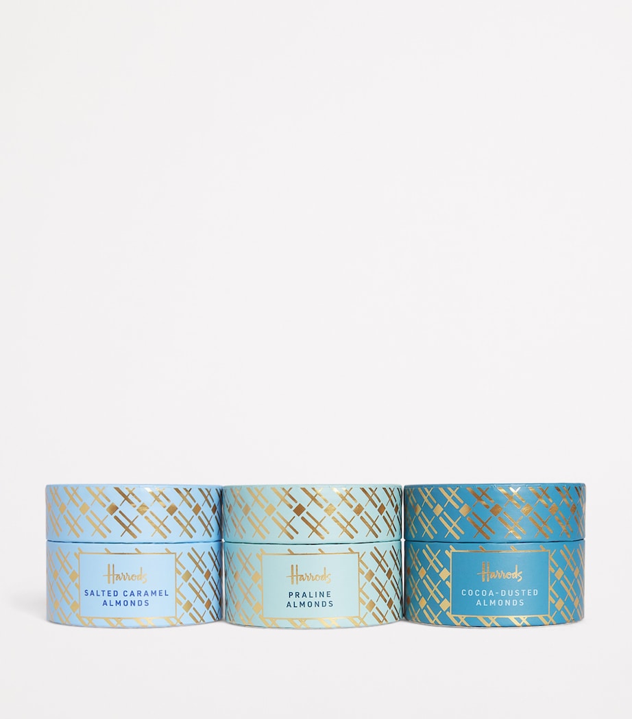 Harrods Chocolate Almonds Collection with salted caramel, praline, and cocoa-dusted varieties 310g, UK version