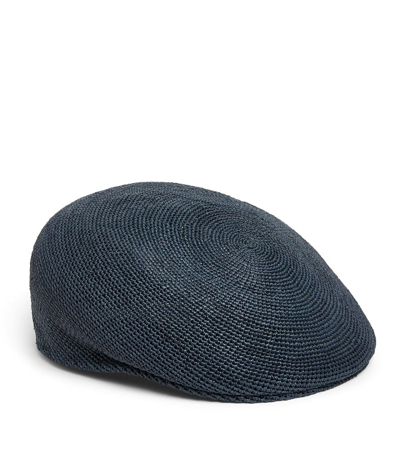 Borsalino raffia Miami flat beret, UK version