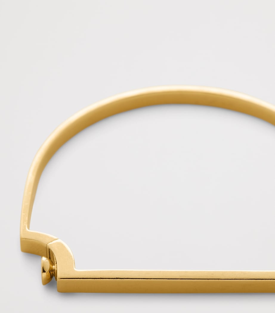 Monica Vinader Gold Vermeil Signature Bangle (British brand)