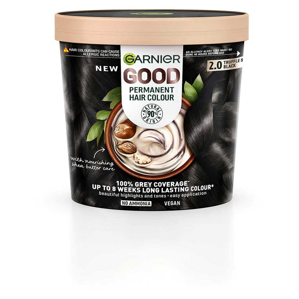 Garnier GOOD Permanent Hair Dye, 2.0 Truffle Soft Black