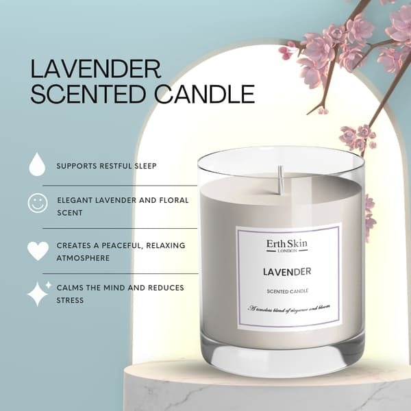 ErthSkin London lavender scented candle, UK version