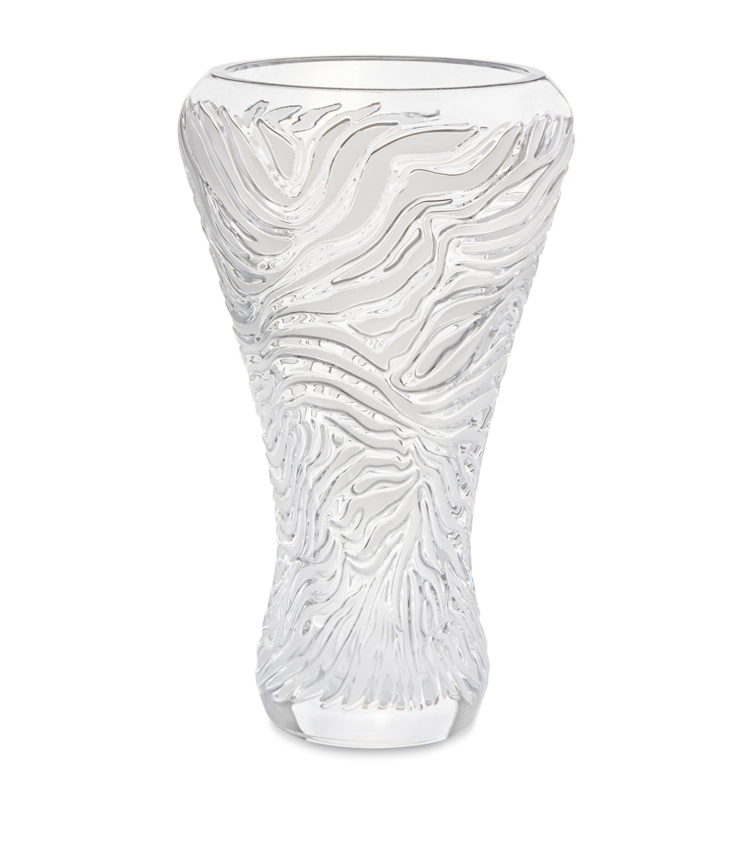 Lalique Zèbre vase 45cm, UK version