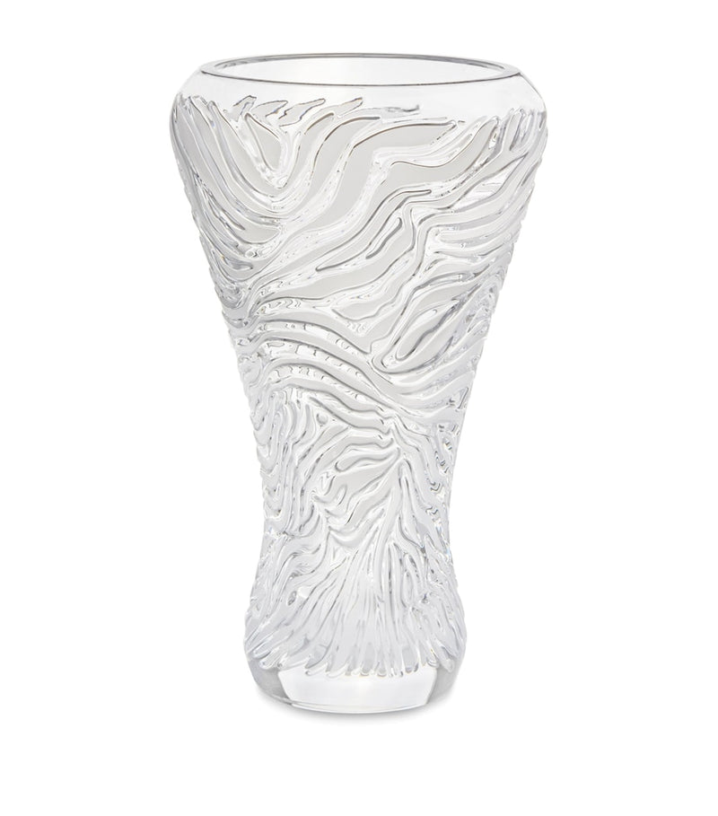 Lalique Zèbre vase 45cm, UK version