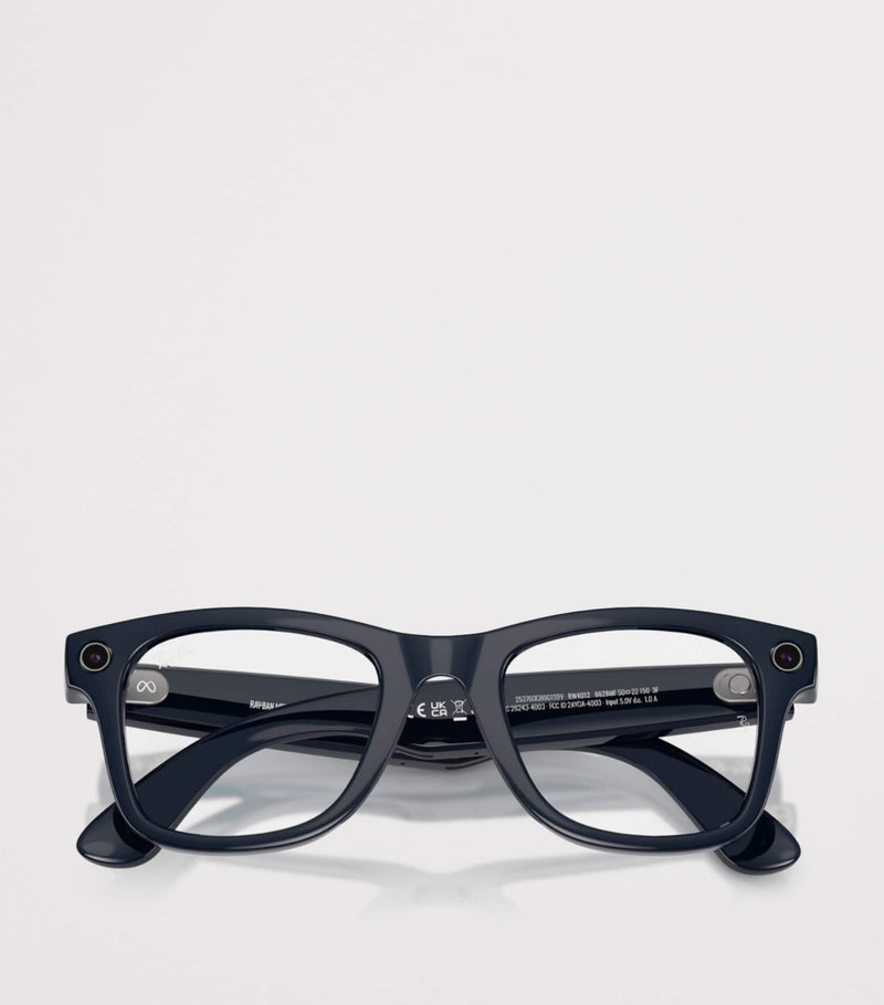 Ray-Ban Meta Wayfarer AI sunglasses with camera and speakers, imported from the UK