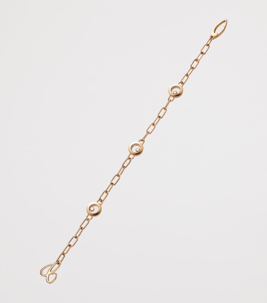 Chopard Happy Diamonds rose gold diamond bracelet - British product