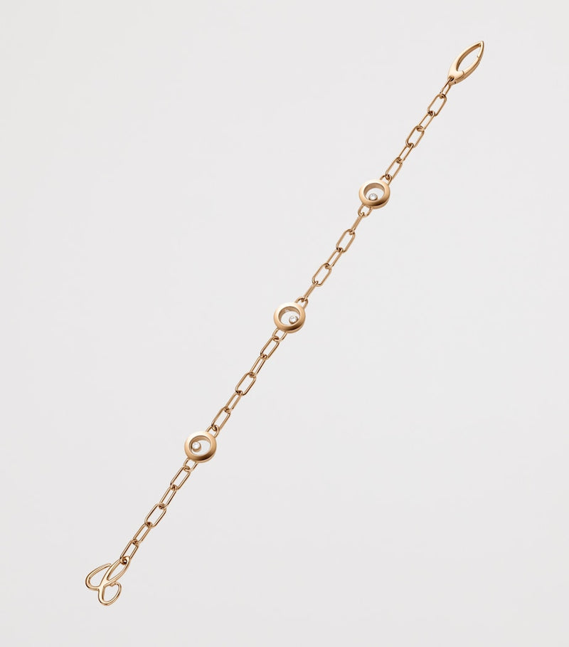 Chopard Happy Diamonds rose gold diamond bracelet - British product
