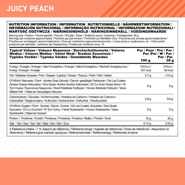 Optimum Nutrition Clear Protein Juicy Peach 280G GOODS Superdrug   