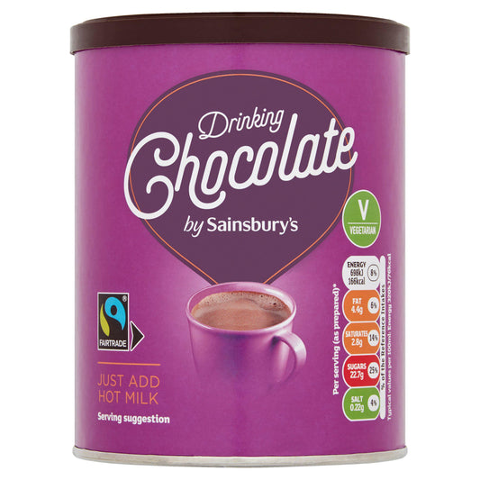 Sainsbury's Drinking Chocolate 300g Hot chocolate & milky drinks Sainsburys   