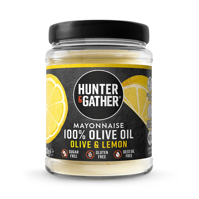 Holland & Barrett Hunter & Gather Olive & Lemon Mayonnaise Made with Olive Oil 250g- Buy online at McGrocer