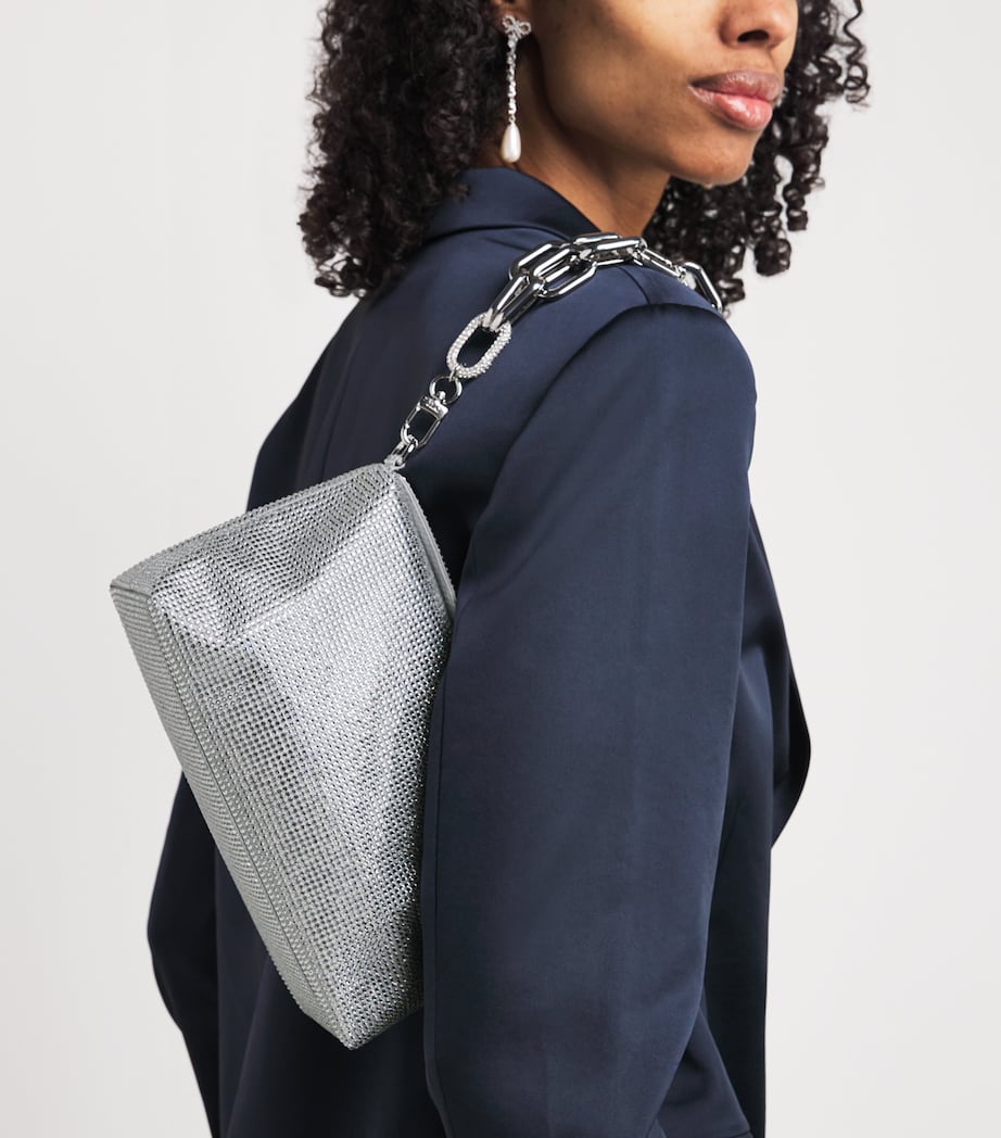 Judith Leiber Crystal Bowie shoulder bag, imported from the UK