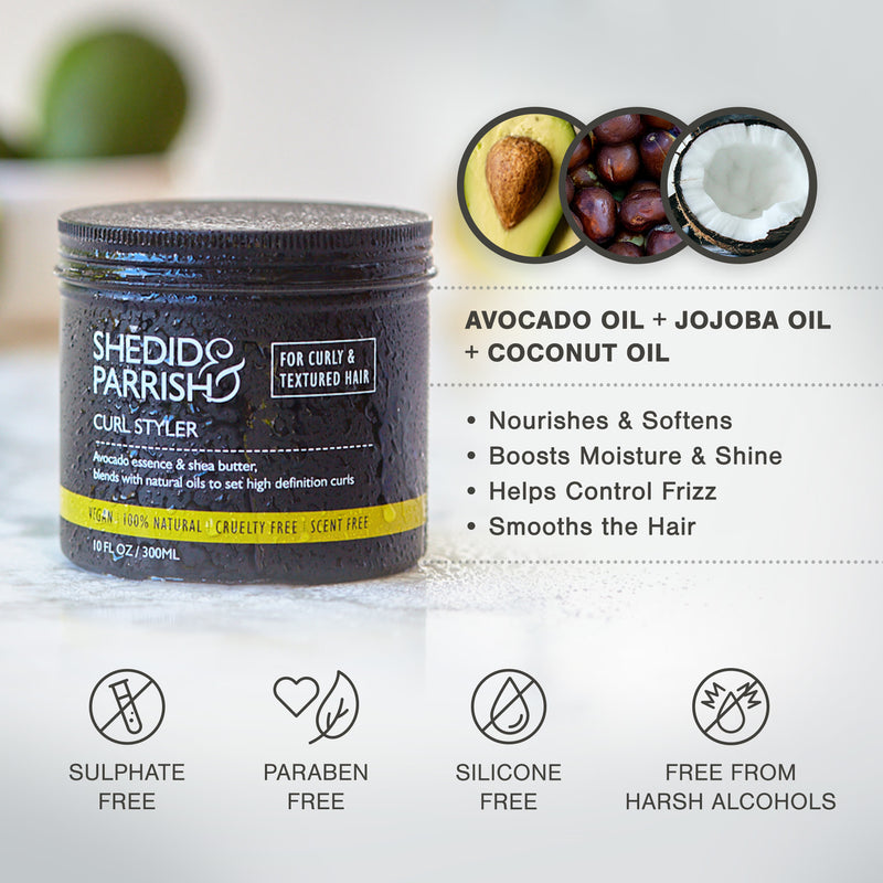 Shedid & Parrish curl styler 300ml, imported from the UK