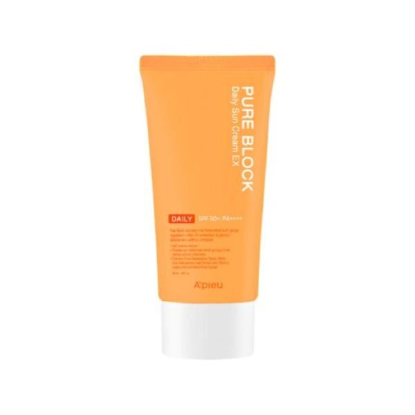 A'PIEU Pure Block Daily Sun Cream SPF50+ 50ml, imported from the UK