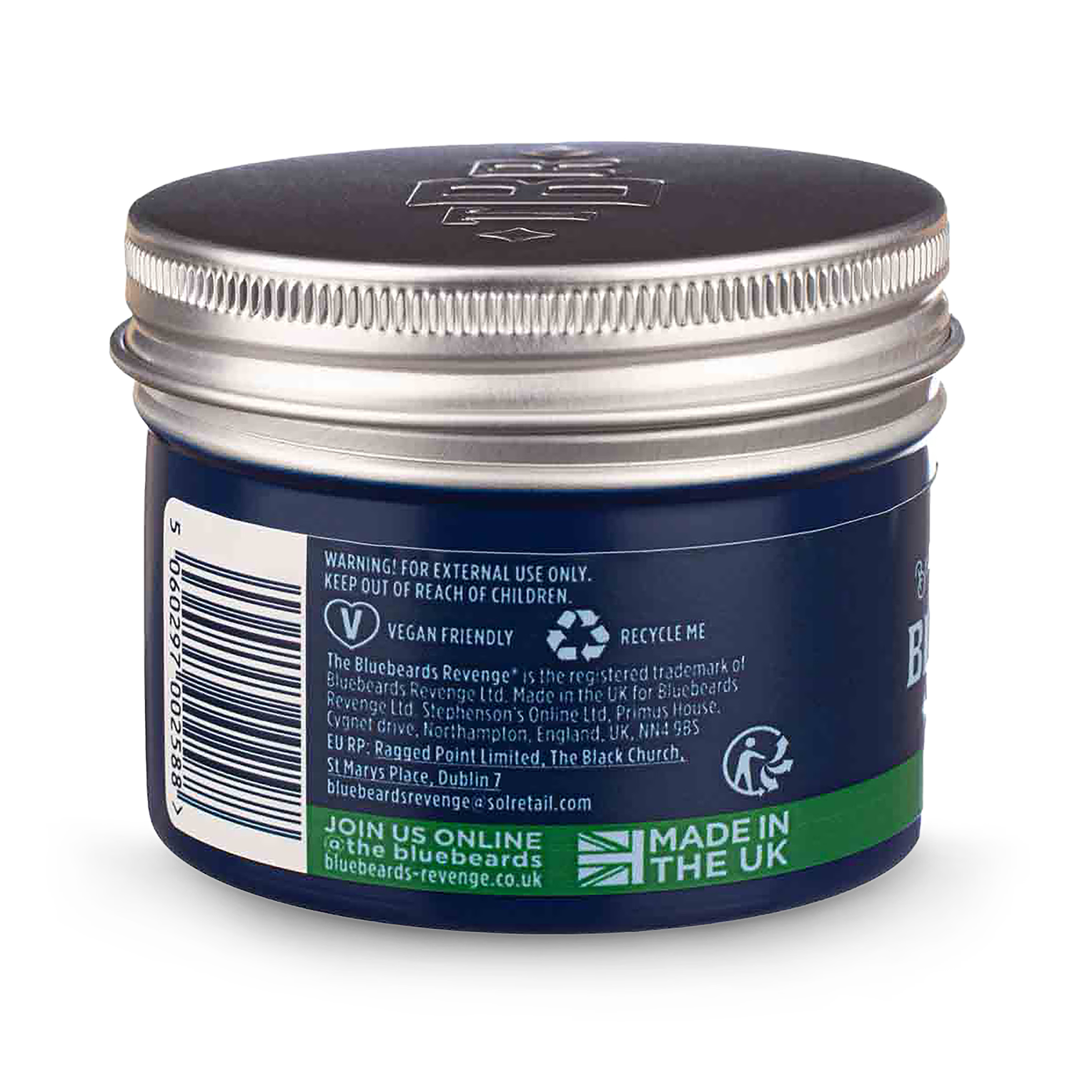 Bluebeards Revenge Matt Clay 100ml styling clay, imported from the UK