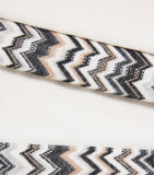 Missoni kids cotton zigzag-trim sweatpants 4-14 years, imported from the UK