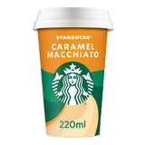 Starbucks Caramel Macchiato Flavoured Milk Iced Coffee 220ml All coffee Sainsburys   