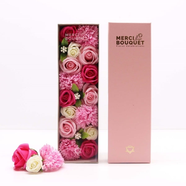 Merci Boutique soap bouquet Pink Paradise Long - British product