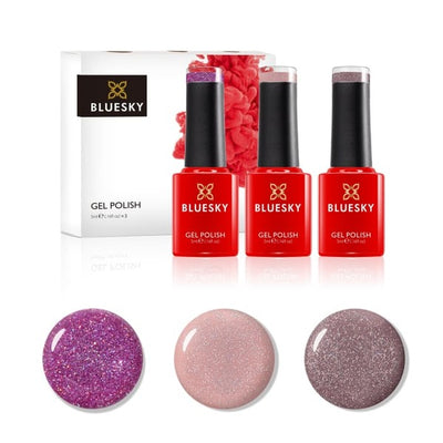 Superdrug Bluesky 10 Year Anniversary Set 2 Glitter Gel Polish Kit- Buy online at McGrocer