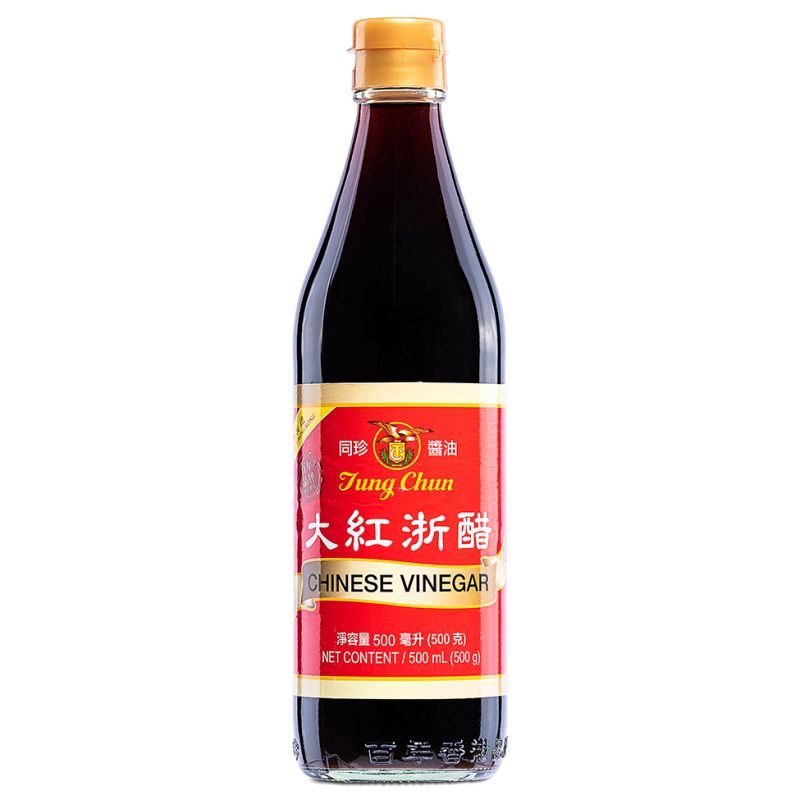 Tung Chun Chinese red vinegar for dumplings, imported from the UK