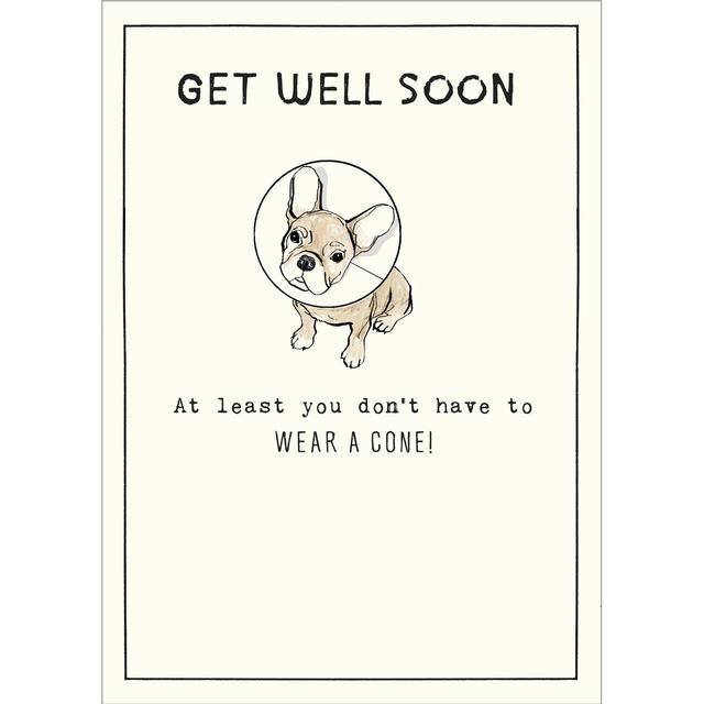 Get Well Soon Dog Cone Card Miscellaneous M&S   