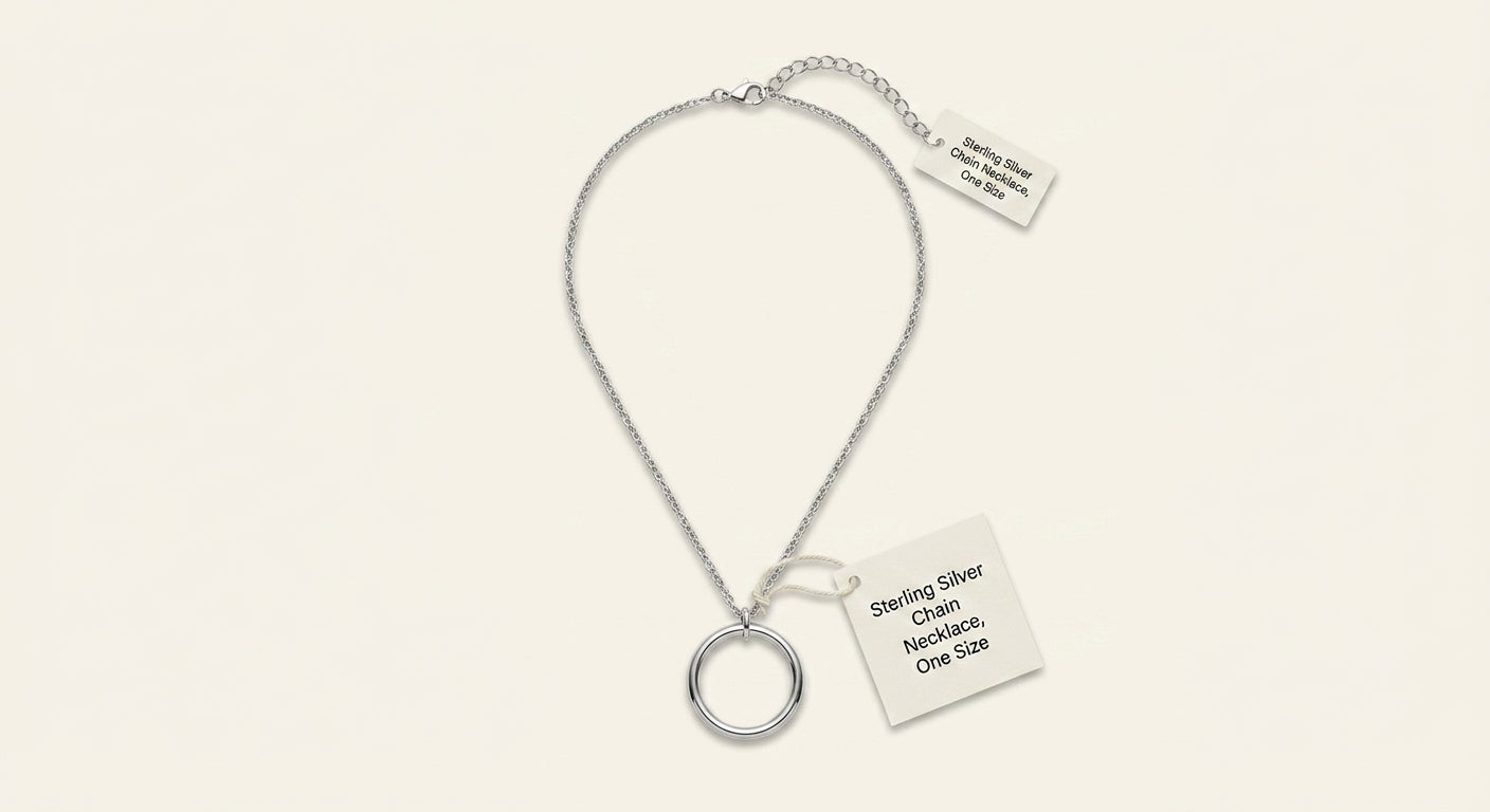 Balenciaga Saint-Germain ring necklace (British brand)