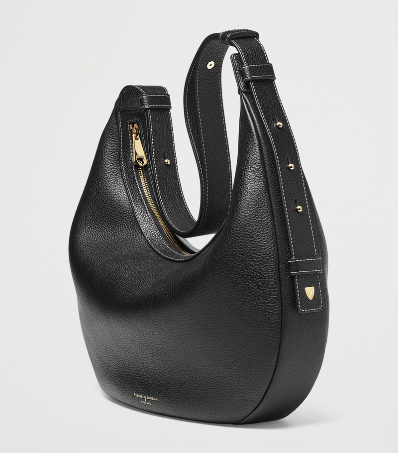 Aspinal of London Large Soho Crescent cross-body bag - British product