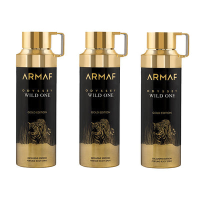 Superdrug ARMAF Odyssey Wild One Perfumed Deodorant Spray 200ml (Pack of 3)- Buy online at McGrocer