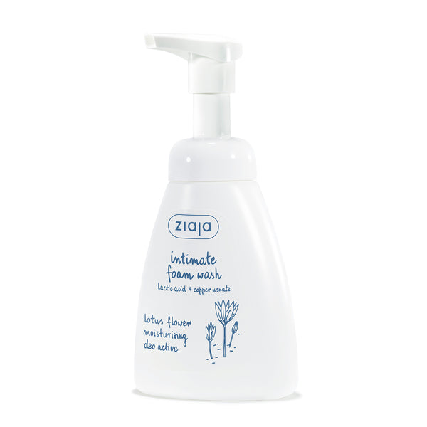 Ziaja intimate foam wash lotus flower moisturising 250ml, UK version