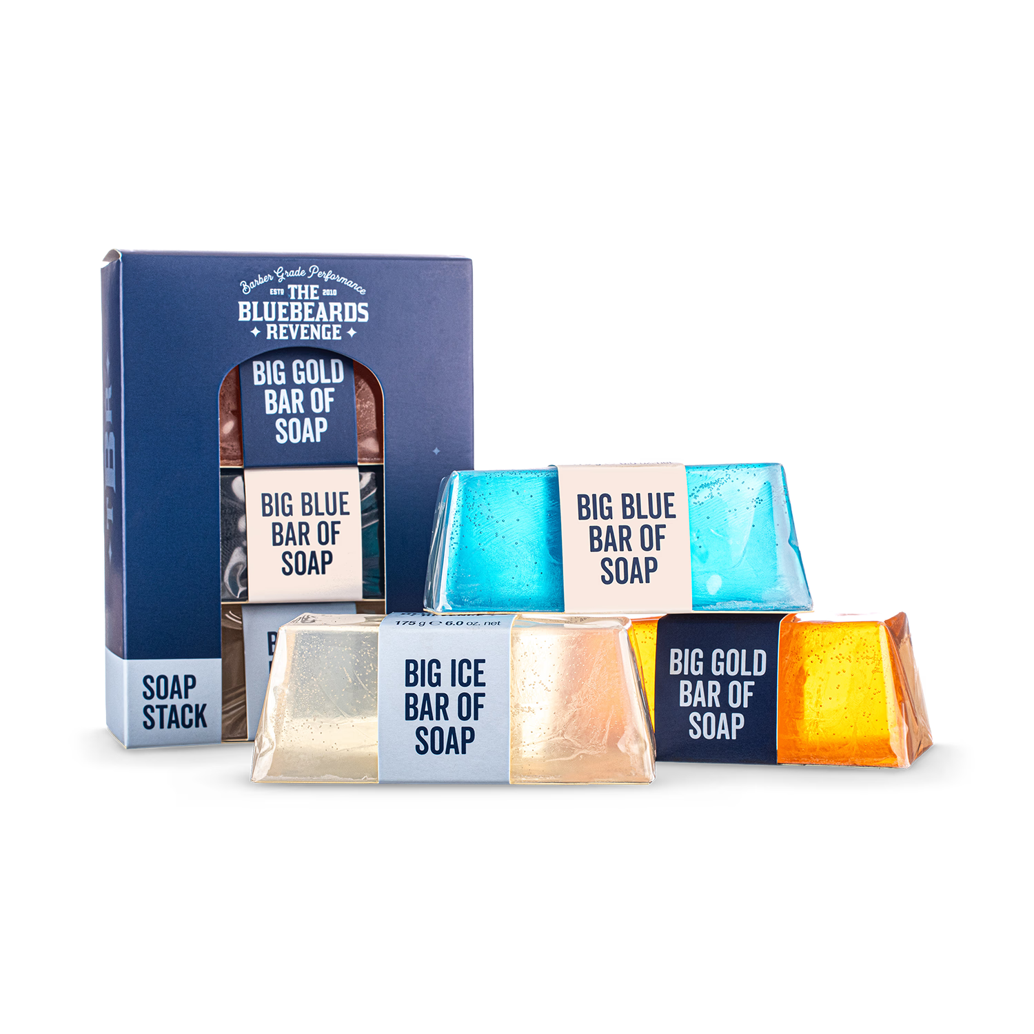 Bluebeards Revenge Soap Stack Gift Set 175g bars, UK version