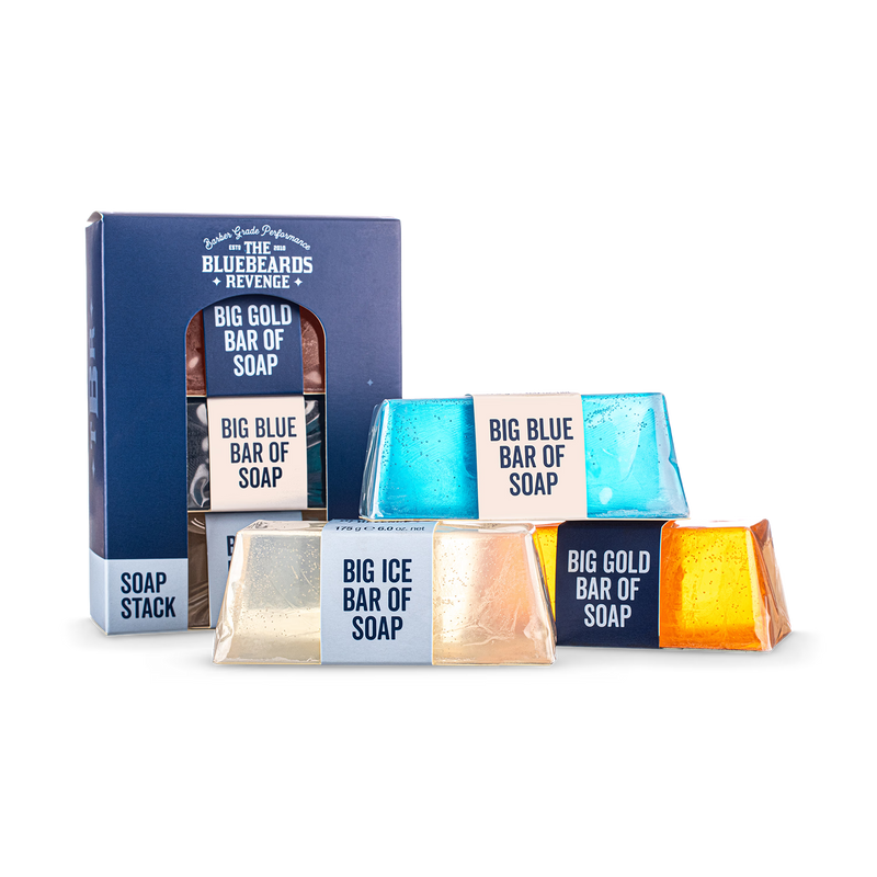 Bluebeards Revenge Soap Stack Gift Set 175g bars, UK version