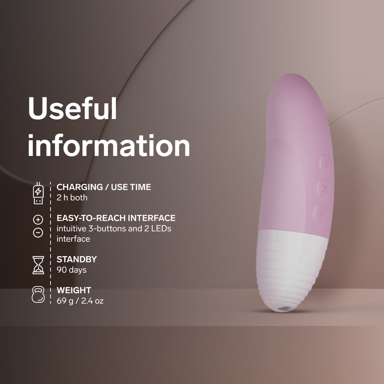 LELO clitoral vibrator Soft Pink, UK version