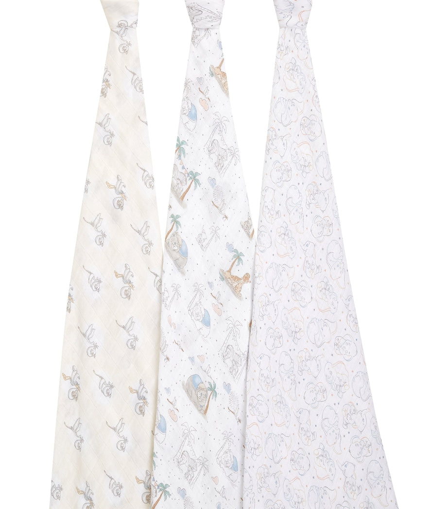aden + anais Dumbo swaddles set of 3, UK version